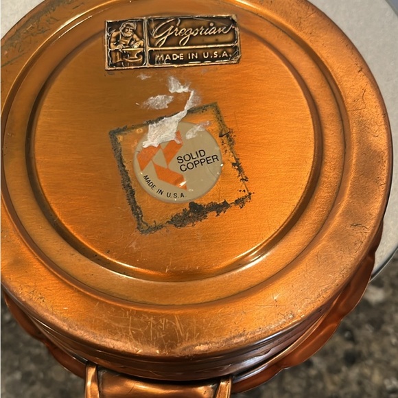 Vintage Gregorian Solid Copper Crumb Catcher - Picture 3 of 3